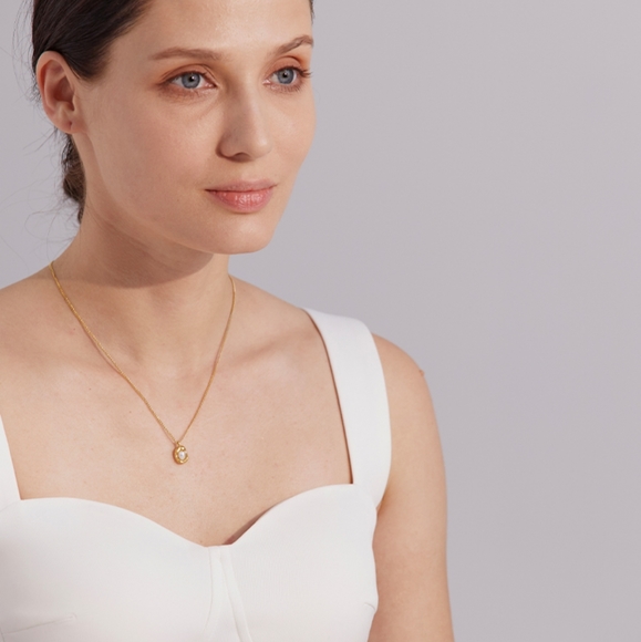 Charm Pearl Drop Necklace - Picture 6 of 6